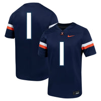 Nike #1 Navy Virginia Cavaliers Untouchable Football Jersey