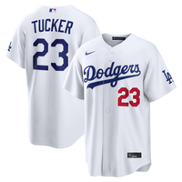 Los Angeles Dodgers Kyle Tucker Nike White Home Stadium Jersey