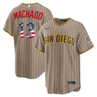 Fourth of July San Diego Padres Manny Machado Nike Sand USA 250 Stadium Jersey