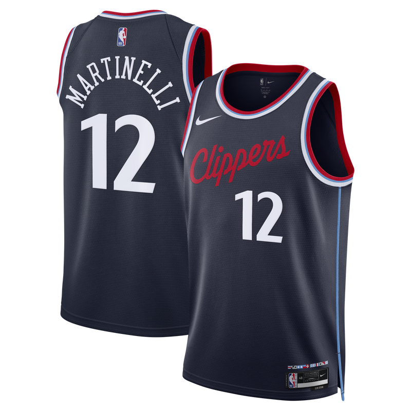 Los Angeles Clippers Nike Replica Icon Edition Swingman Jersey - Navy - Nick Martinelli