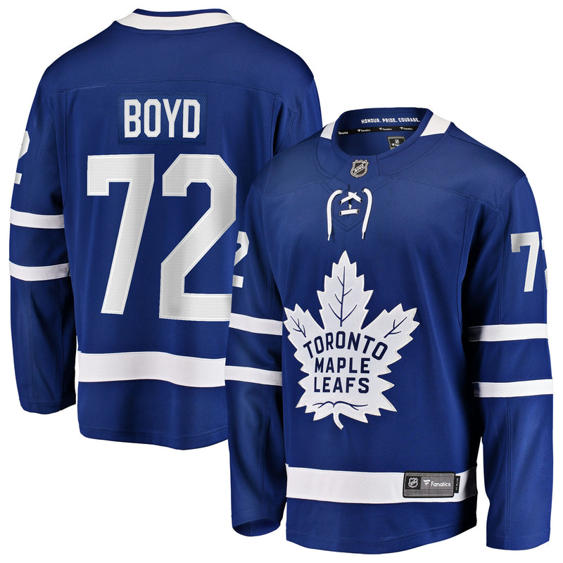 Toronto Maple Leafs Travis Boyd Fanatics Blue Home Breakaway Jersey