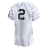 New York Yankees Derek Jeter Nike White Home 2020 Hall of Fame Induction Patch Elite Player Jersey