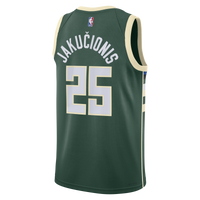 Milwaukee Bucks Nike Icon Edition Swingman Jersey - White - Kasparas Jaku?ionis
