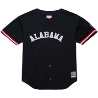 Mitchell & Ness Black Alabama Crimson Tide On The Clock Full-Button Fashion Jersey