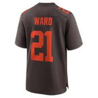 Cleveland Browns Denzel Ward Nike Brown Alpha Dawg Game Jersey