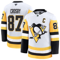 Pittsburgh Penguins Sidney Crosby Fanatics White Away Premium Jersey