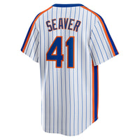 New York Mets Tom Seaver Nike White Home Cooperstown Collection Player Jersey