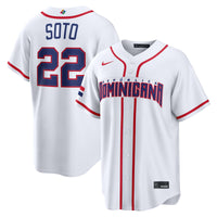 Dominican Republic Baseball Juan Soto Nike White 2026 World Baseball Classic Home Stadium Jersey