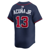 Atlanta Braves Ronald Acuña Jr. Nike Navy Alternate Limited Jersey