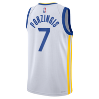 Golden State Warriors Nike Association Edition Swingman Jersey - White - Kristaps Porzi??is