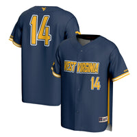 GameDay Greats #14 Navy West Virginia Mountaineers Lightweight Baseball Fashion Jersey