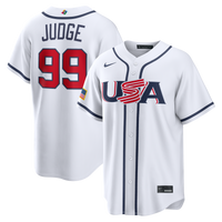 USA Baseball Aaron Judge Nike White 2026 World Baseball Classic Home Stadium Jersey