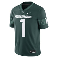 Nike #1 Green Michigan State Spartans Game Jersey