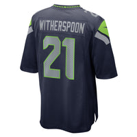 Seattle Seahawks Devon Witherspoon Nike College Navy Game Jersey