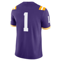 Nike #1 Purple LSU Tigers Game Jersey