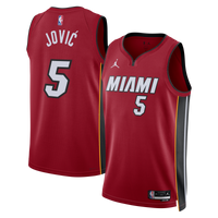 Miami Heat Jordan Brand Statement Edition Swingman Jersey - Red - Nikola Jovi?