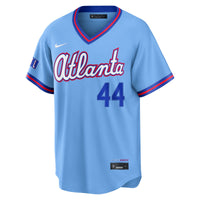 Atlanta Braves Hank Aaron Nike Powder Blue 2026 City Connect Stadium Jersey