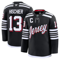 New Jersey Devils Nico Hischier Fanatics Black Alternate Premium Jersey