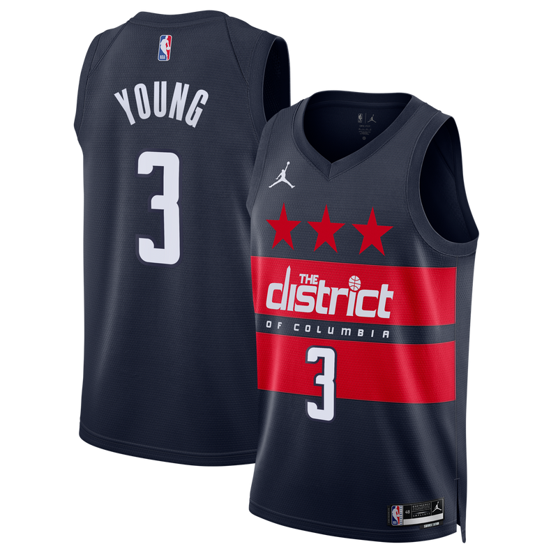 Washington Wizards Jordan Brand Statement Edition Swingman Jersey - Navy - Trae Young -