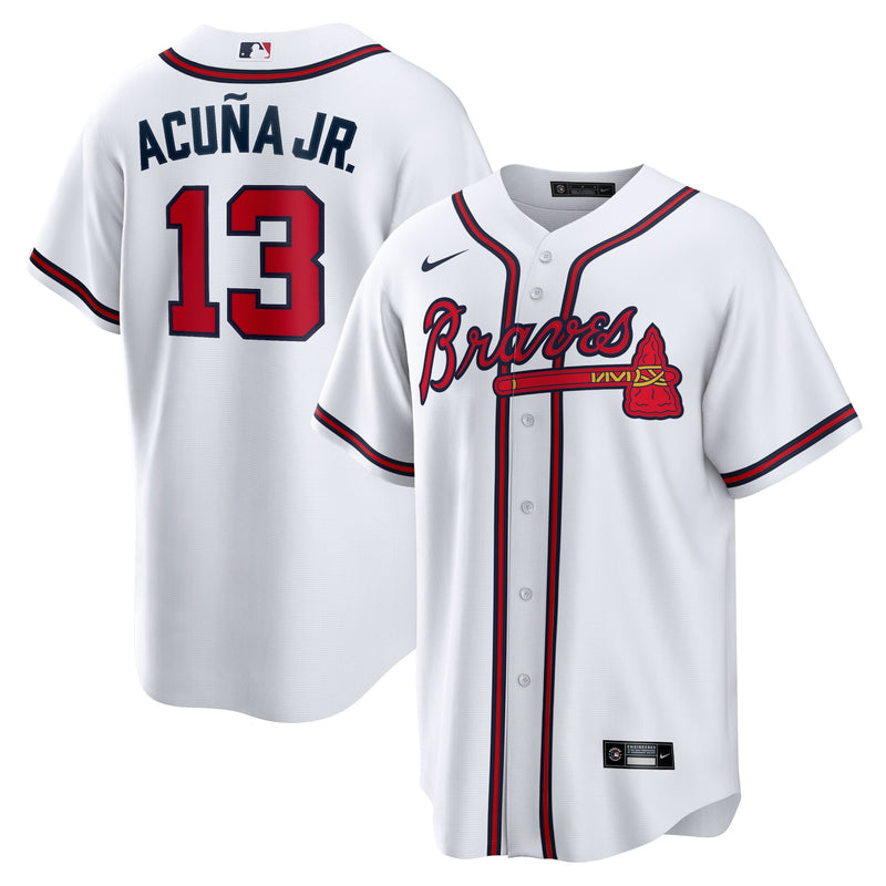 Atlanta Braves Ronald Acuna Jr. Nike White Home Replica Player Name Jersey