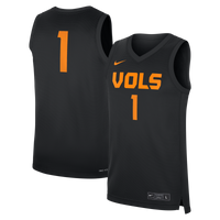 Nike Black Tennessee Volunteers #1 Replica Basketball Jersey
