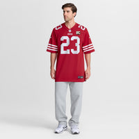 San Francisco 49ers Christian McCaffrey Nike Scarlet 80th Anniversary Game Jersey