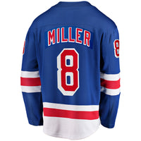 New York Rangers J.T. Miller Fanatics Blue Home Breakaway Jersey