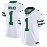 New York Jets Ahmad Sauce Gardner Nike Legacy White Vapor F.U.S.E. Limited Jersey