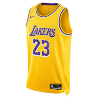 Los Angeles Lakers Nike Icon Edition Swingman Jersey - Gold - Lebron James