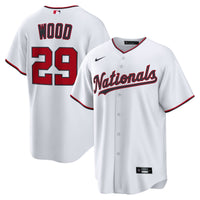 Washington Nationals James Wood Nike White Home Replica Jersey