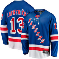 New York Rangers Alexis Lafreniere Fanatics Blue Home Breakaway Jersey