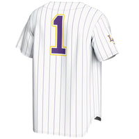 GameDay Greats #1 White LSU Tigers Lightweight Baseball Jersey
