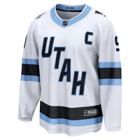 Utah Mammoth Clayton Keller Fanatics White Away Breakaway Player Jersey