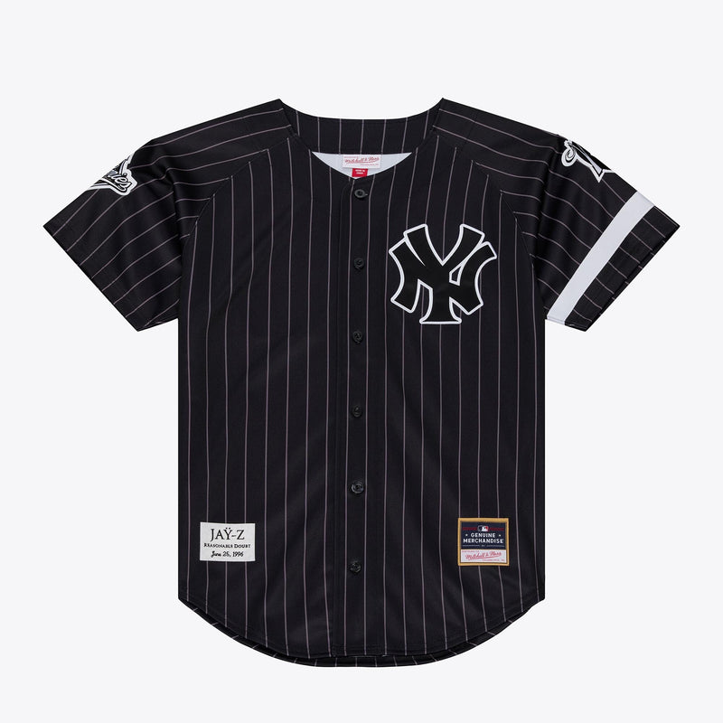 New York Yankees Jay-Z Reasonable Doubt x Mitchell & Ness Black Baseball Jersey