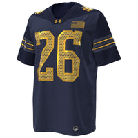 Under Armour #26 Navy Notre Dame Fighting Irish 2026 Shamrock Series Replica Football Jersey