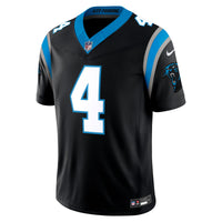 Carolina Panthers Tetairoa McMillan Nike Black Team Vapor F.U.S.E. Stitched Limited Jersey