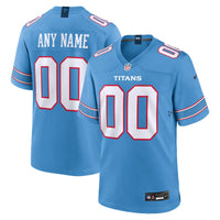 Tennessee Titans Nike Light Blue Game Custom Jersey