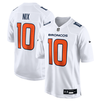 Denver Broncos Bo Nix Nike White Tundra Fashion Game Jersey