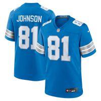 Detroit Lions Calvin Johnson Nike Blue Team Retired Game Jersey