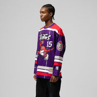 Mitchell & Ness Vince Carter Purple Toronto Raptors Maxxed Out Fashion Hockey Jersey
