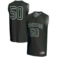 GameDay Greats #50 Black Hawaii Rainbow Warriors Lightweight Basketball Jersey