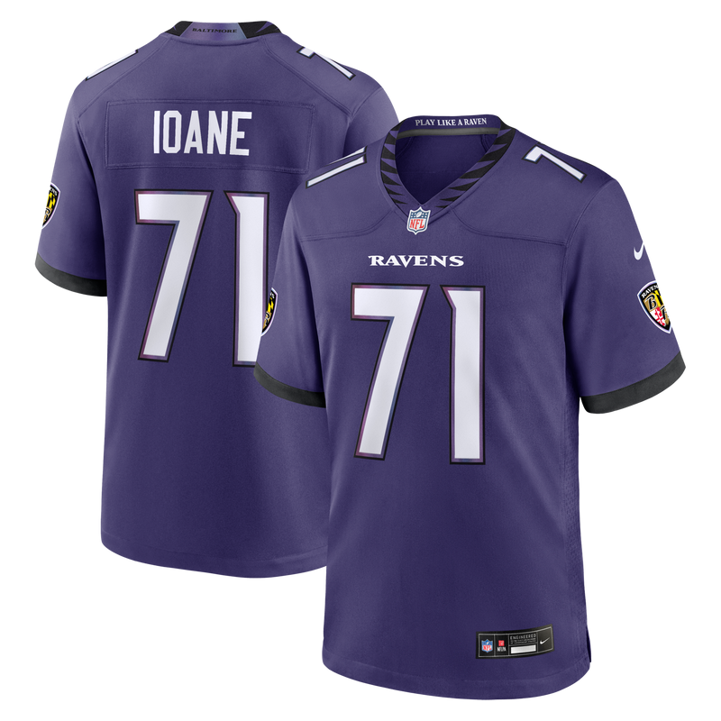 Baltimore Ravens Olaivavega Ioane Nike Purple 2026 NFL Draft First Round Pick No. 14 Team Game Jersey