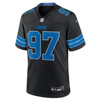 Detroit Lions Aidan Hutchinson Nike Black 2nd Alternate Game Jersey