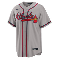 Atlanta Braves Nike Gray Road Replica Jersey