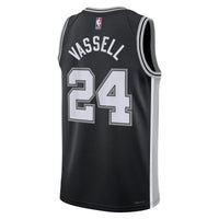 San Antonio Spurs Nike Icon Edition Swingman Jersey - Black - Devin Vassell