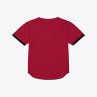Mitchell & Ness Cardinal Arkansas Razorbacks Mesh Button-Up Batting Practice Baseball Jersey