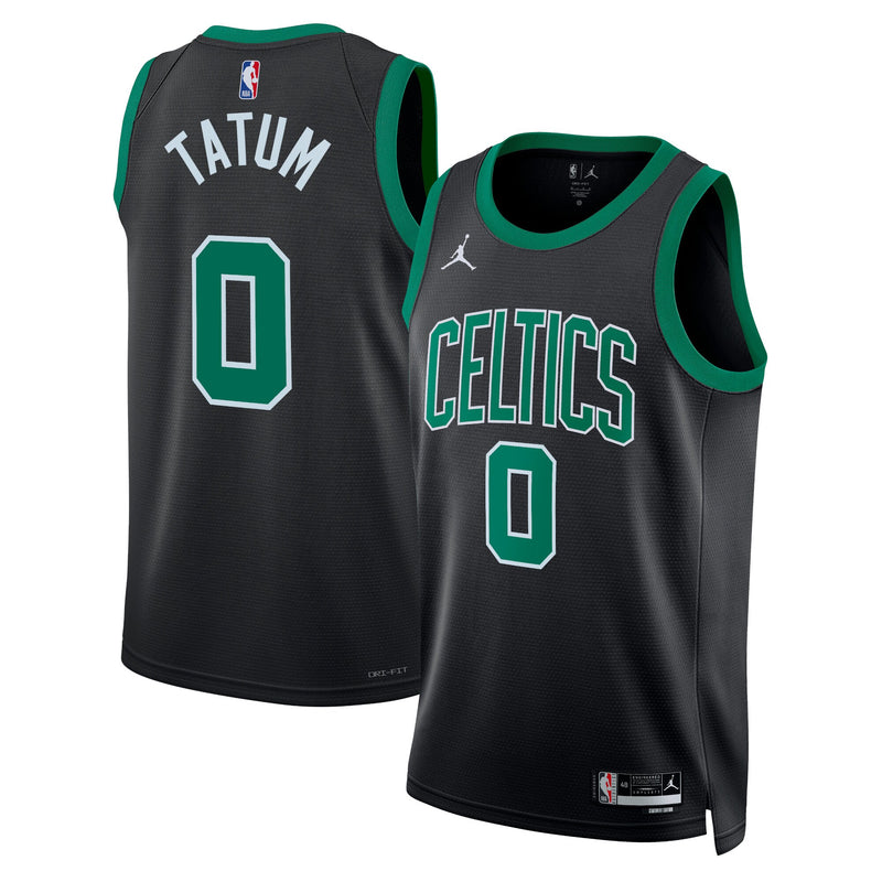 Boston Celtics Jordan Brand Statement Edition Swingman Jersey - Black - Jayson Tatum