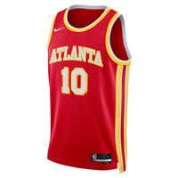 Atlanta Hawks Nike Icon Swingman Jersey - Red - Zaccharie Risacher