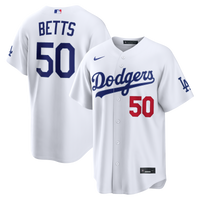 Los Angeles Dodgers Mookie Betts Nike White Home Stadium Jersey