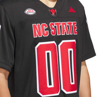 adidas #00 Black NC State Wolfpack Premier Strategy Jersey